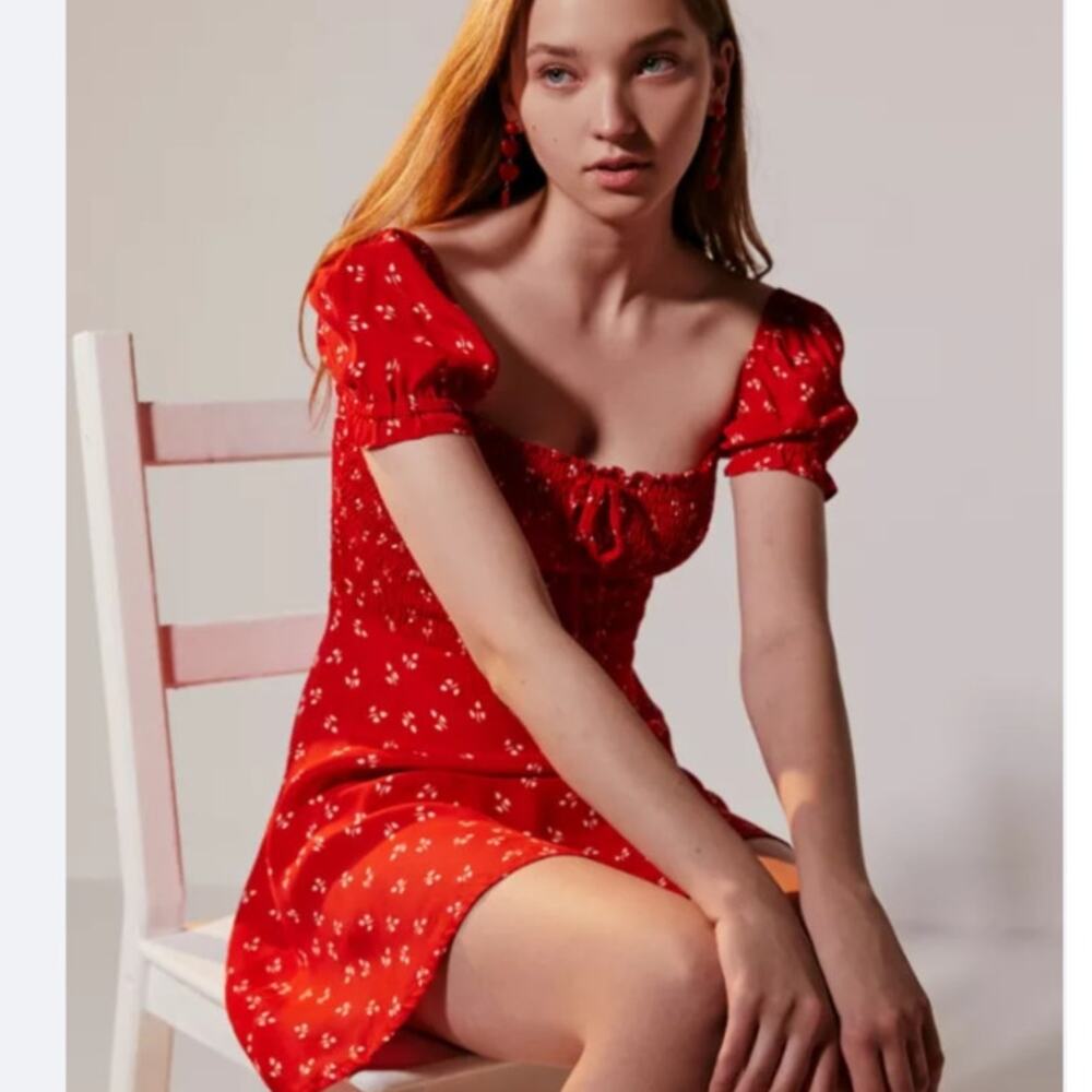 Faithfull the Brand Genevieve Floral Mini Dress Size 4
